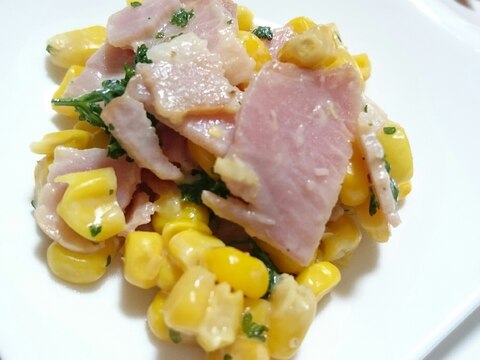 ストウブDe〜コーン&ベーコンのマヨ焼き